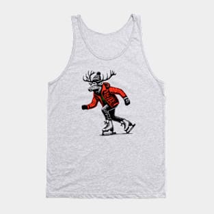 Ice Skating Elk Tank Top